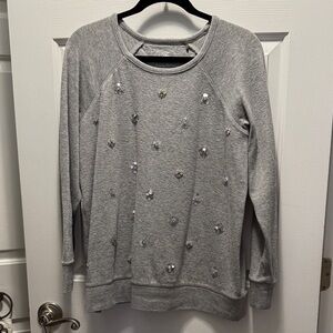 Tommy Bahama Light Gray Logo Pullover